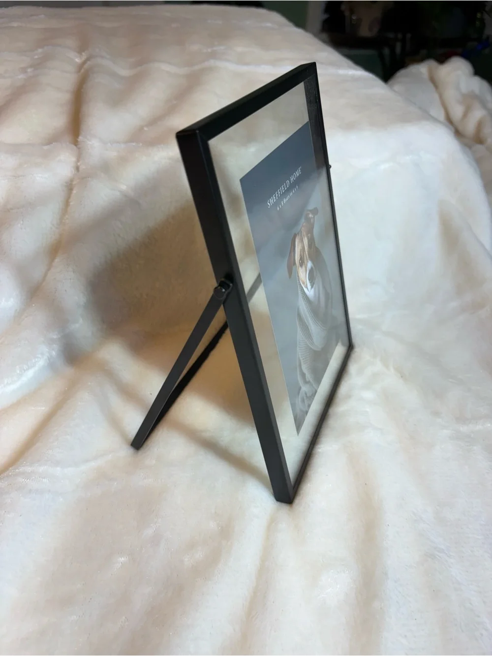 Sheffield Home Black Metal Double-Sided Floating Picture Frame